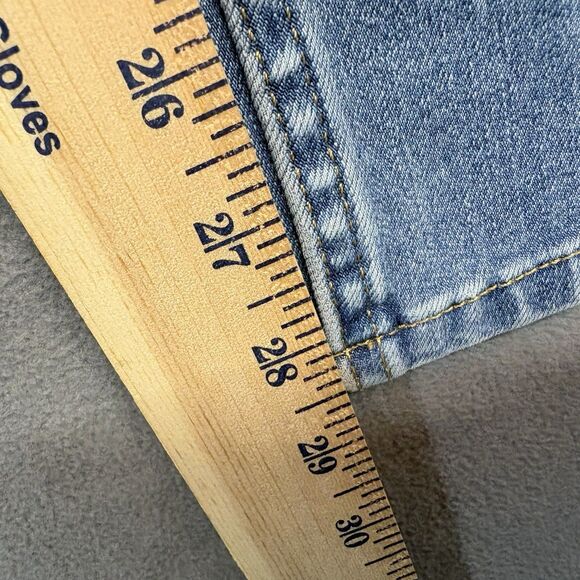 Soft Surroundings Size Medium Pull On Bootcut Jeans Medium Wash Denim Stretch - Picture 9 of 9